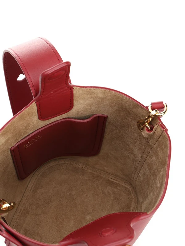 Pebble Mini Leather Bucket Bag - Image 4