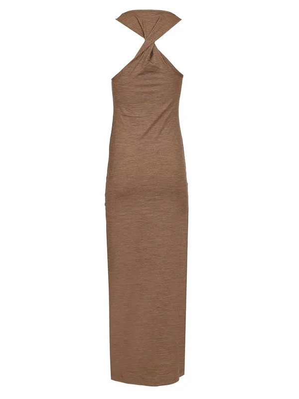 Wool Jersey Long Dress - Image 2
