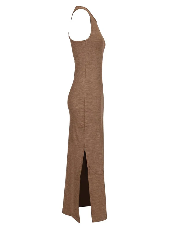 Wool Jersey Long Dress - Image 3