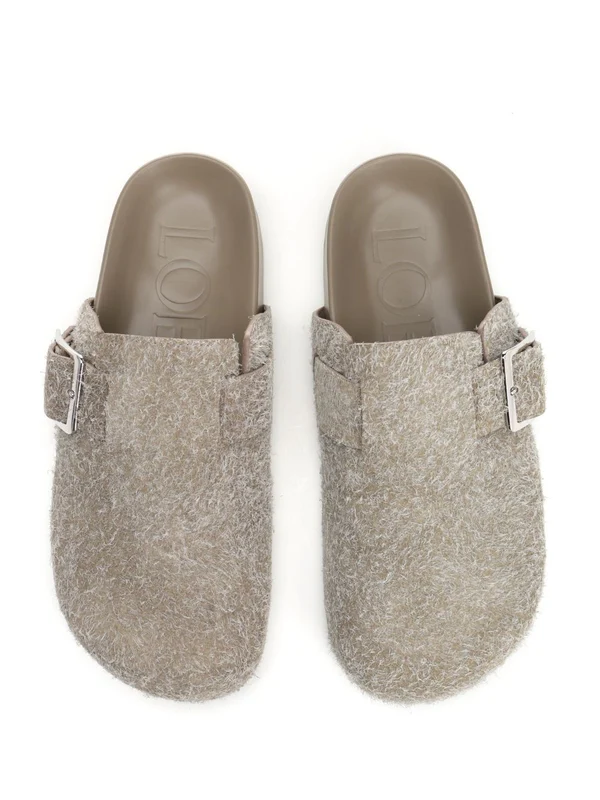 Ease Buckle Suede Slides - Image 5