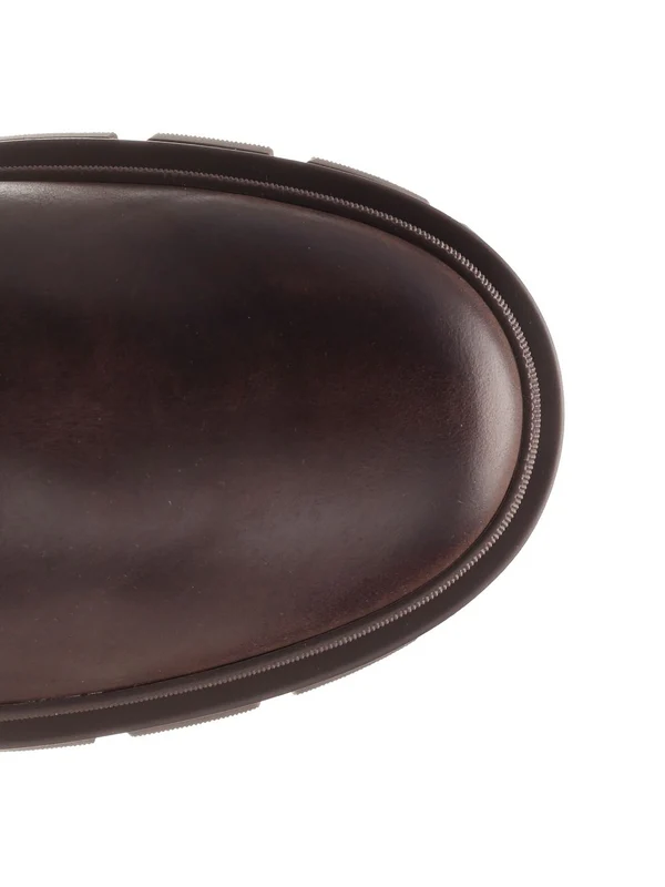 Waxed Leather Chelsea Boots - Image 4