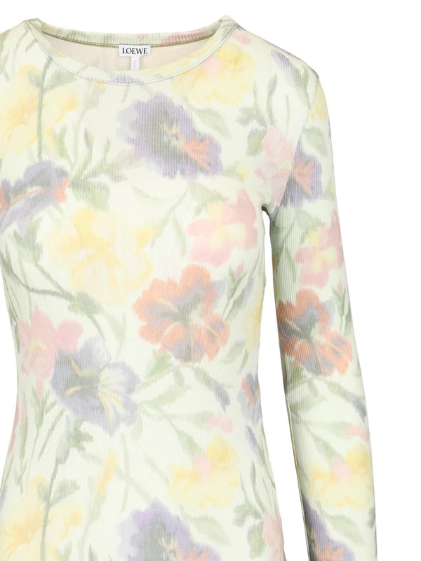 Morning Glory Flower Printed Dress - Image 4
