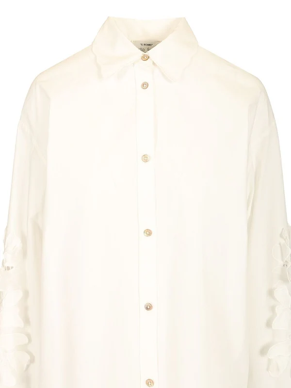 Embroidered Oversized Shirt - Image 4