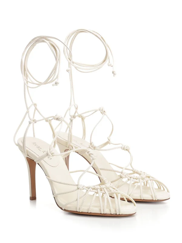 Lace Detail Sandal Heels - Image 2