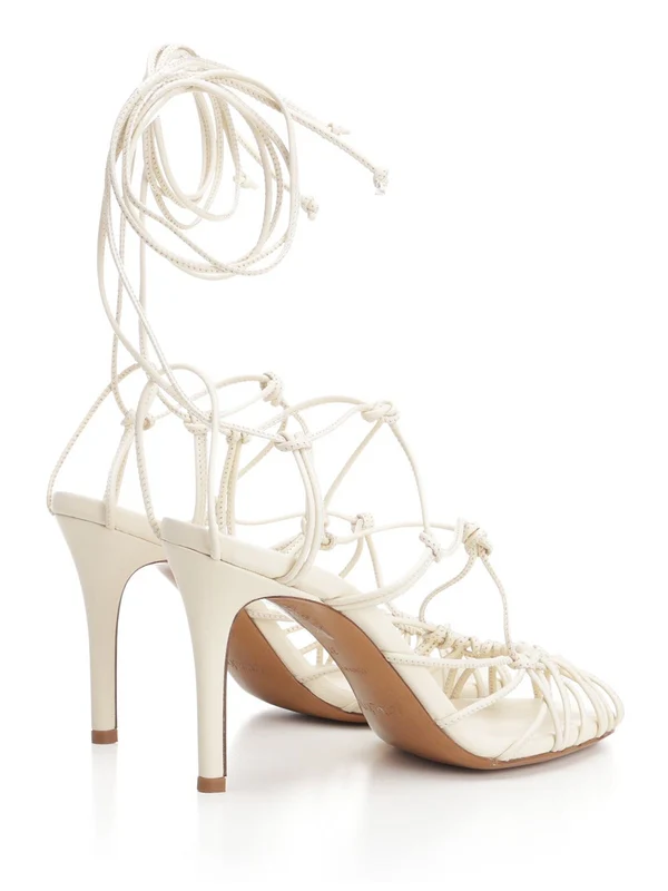 Lace Detail Sandal Heels - Image 3