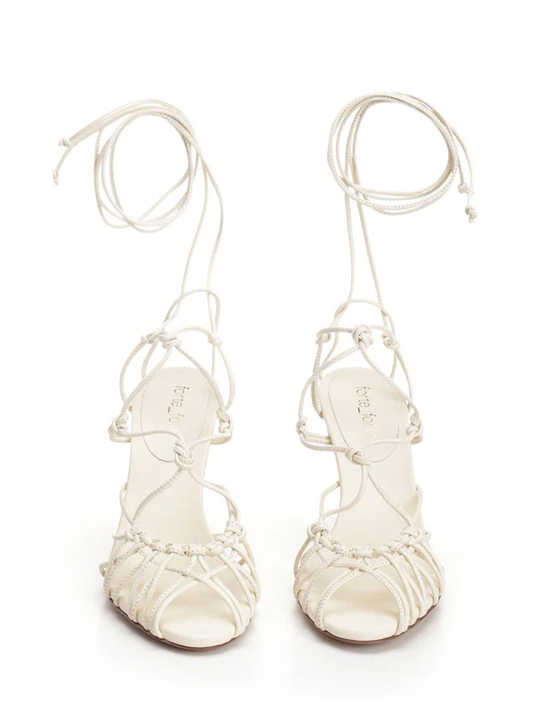 Lace Detail Sandal Heels - Image 5
