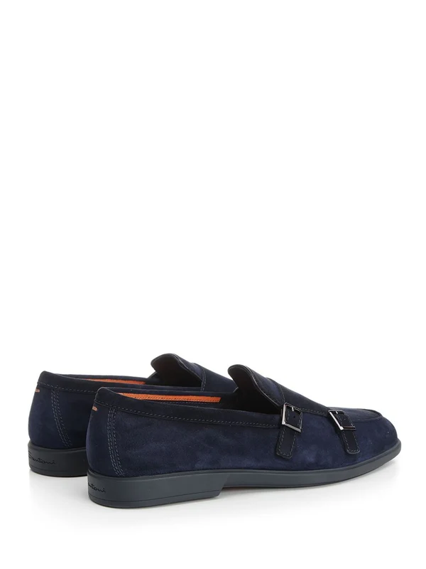 Double Buckle Suede Loafers - Image 3
