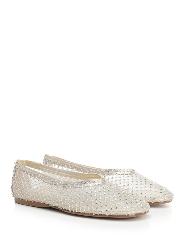 Rhinestone Mesh Ballerina Flats - Image 2