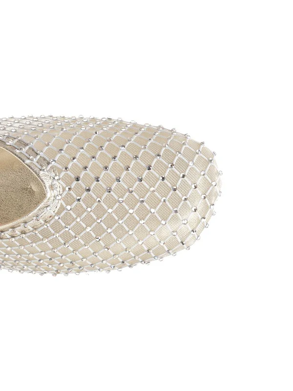 Rhinestone Mesh Ballerina Flats - Image 4