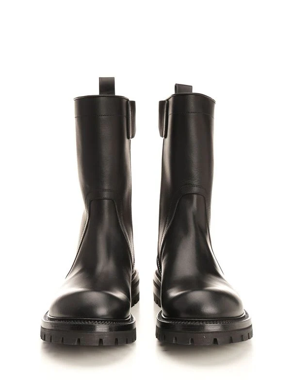 Army Creeper Leather Middle Boot - Image 5