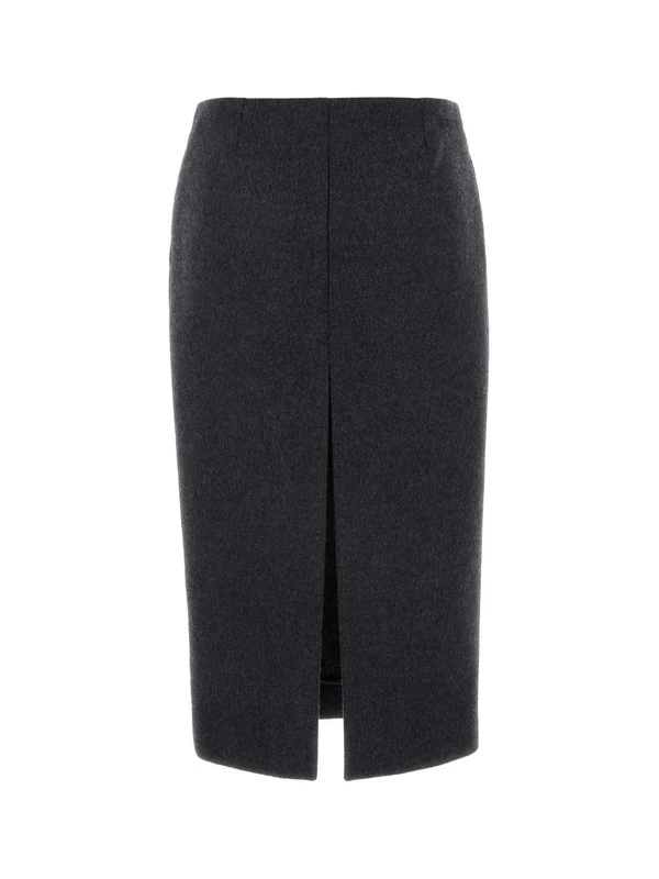 Wool Midi Skirt - Image 2