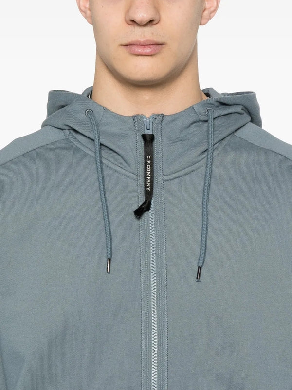 Goggle Detail Cotton Hoodie Zip-Up - Image 5