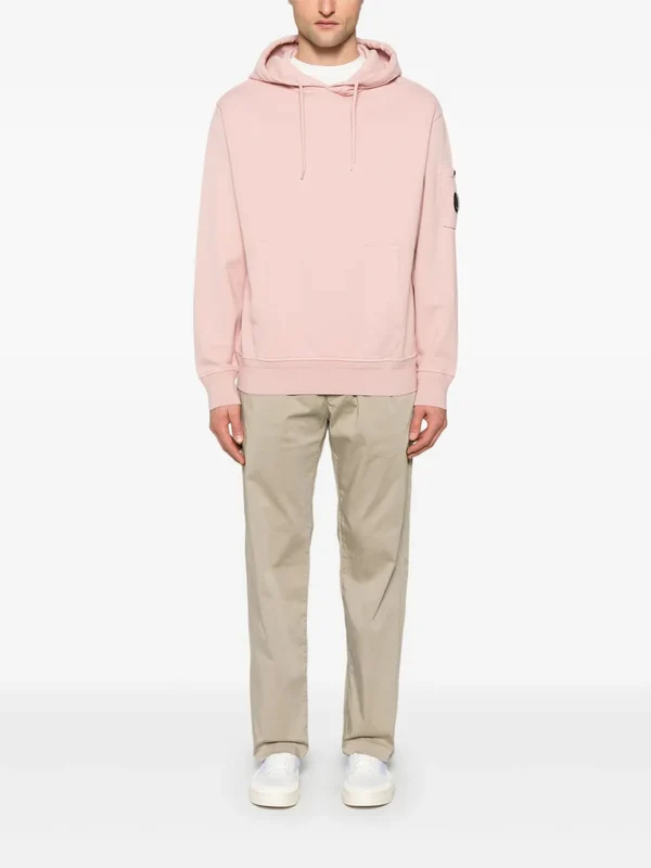 Lens Wappen Detail Cotton Hoodie - Image 2