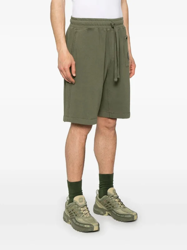 Lens Wappen Detail Cotton Shorts - Image 3