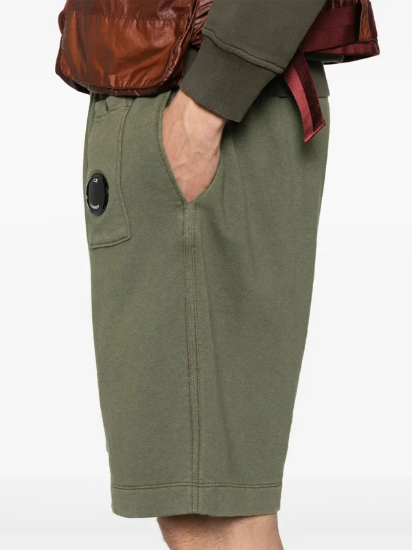 Lens Wappen Detail Cotton Shorts - Image 5