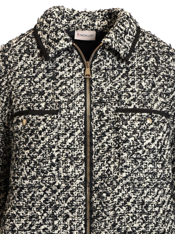 Padded Tweed Shirt Jacket - Image 4