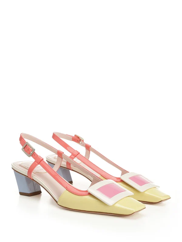 BELLE VIVIER Leather Slingback Heels - Image 2
