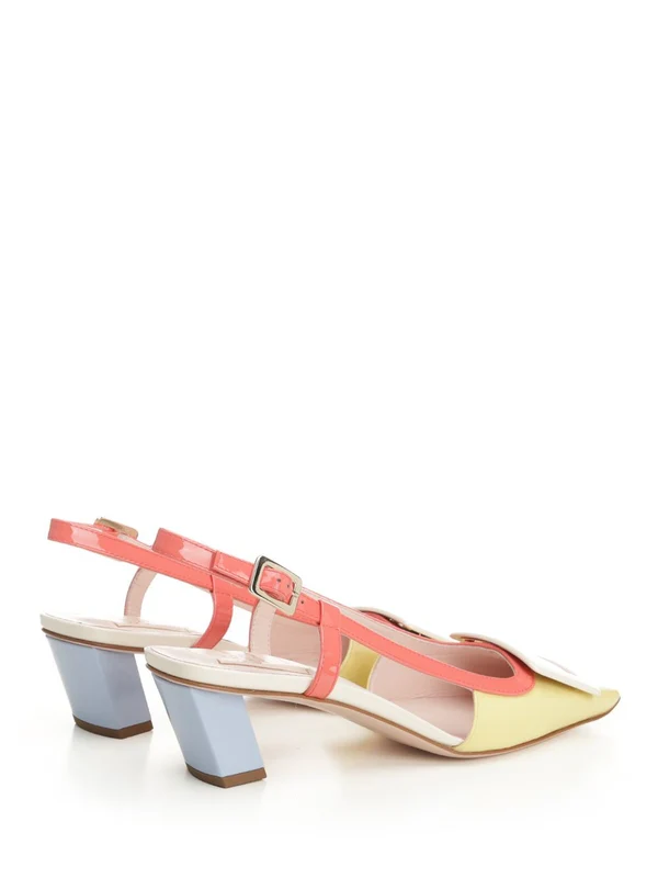 BELLE VIVIER Leather Slingback Heels - Image 3