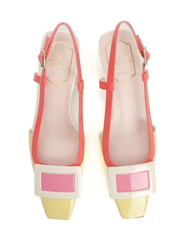 BELLE VIVIER Leather Slingback Heels - Image 5