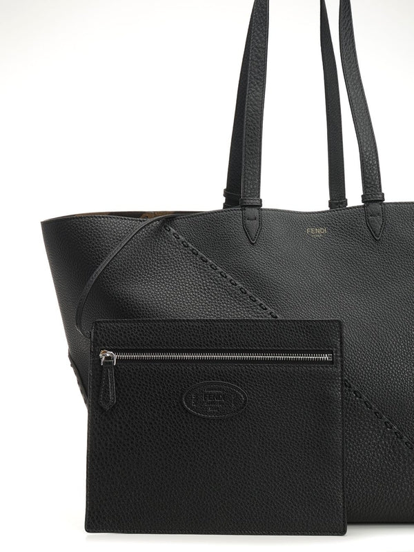 SELLERIA Large Leather Tote Bag - Image 5