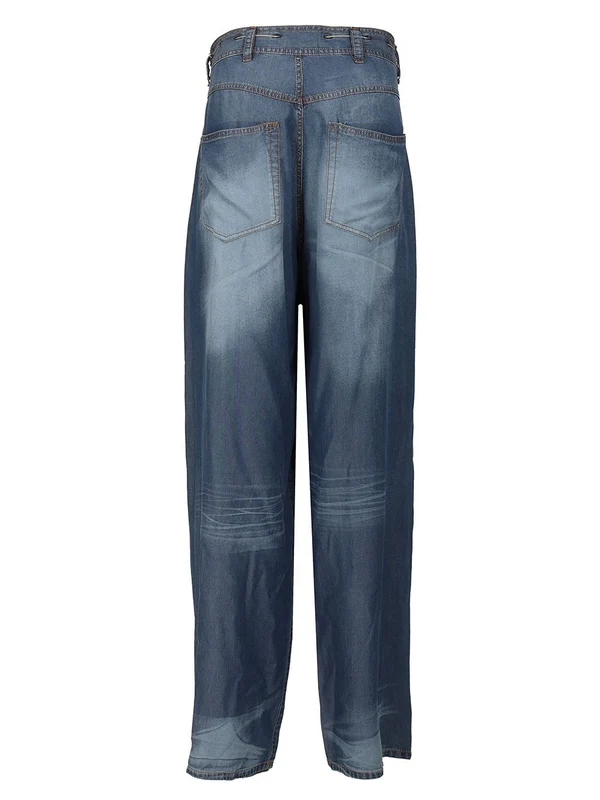 Trompe-l'œil Wide Denim Pants - Image 2