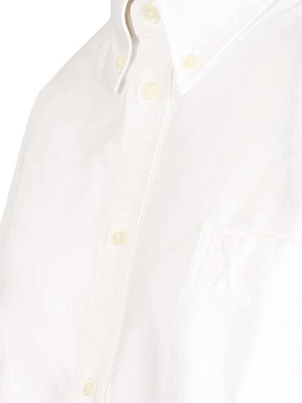 Oversized Cropped Cotton Shirt - Image 4