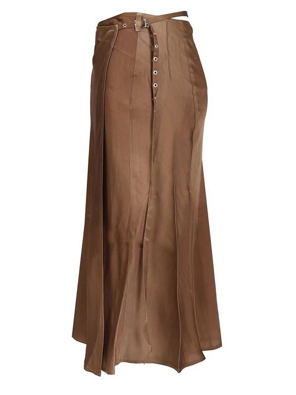 Satin Midi Skirt - Image 3