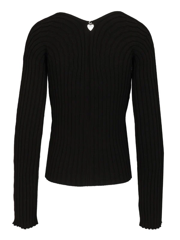 Slim Fit Ribbed Cotton Cardigan - Image 2