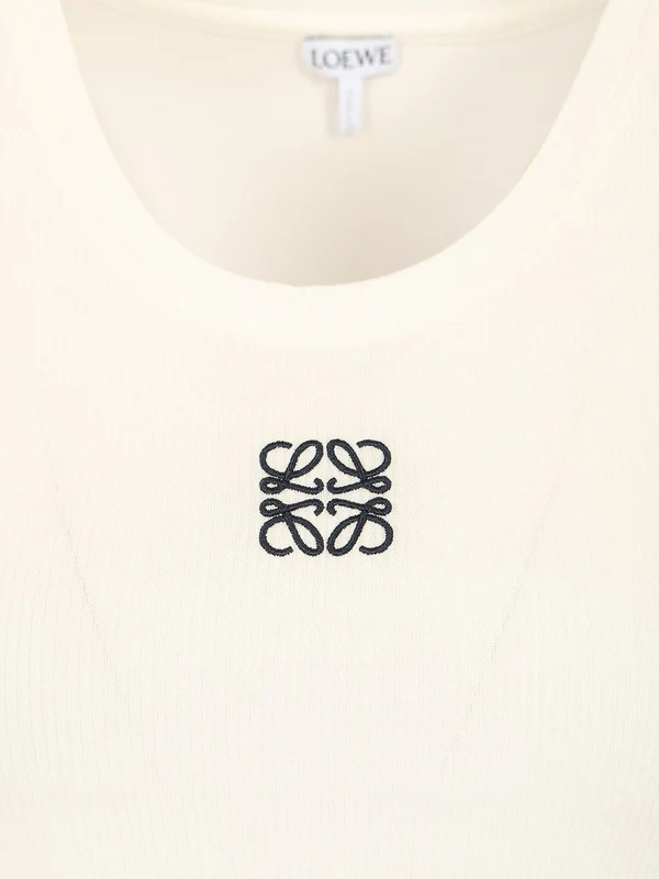 Anagram Logo Jersey Sleeveless Top - Image 3