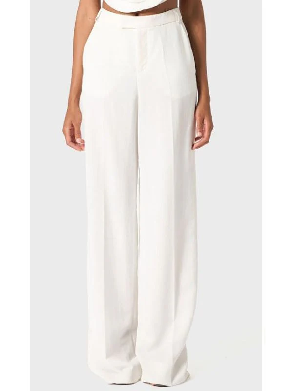 Metal Logo Detail Wide Pants - Image 2