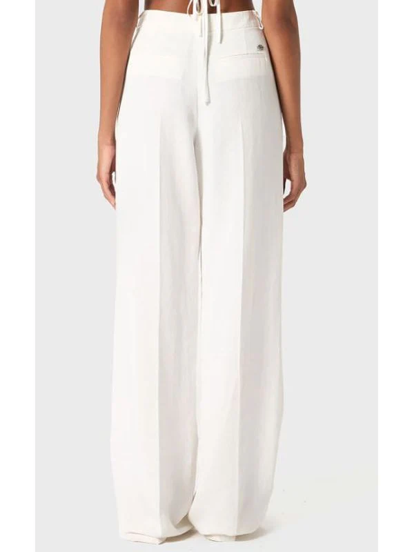 Metal Logo Detail Wide Pants - Image 3