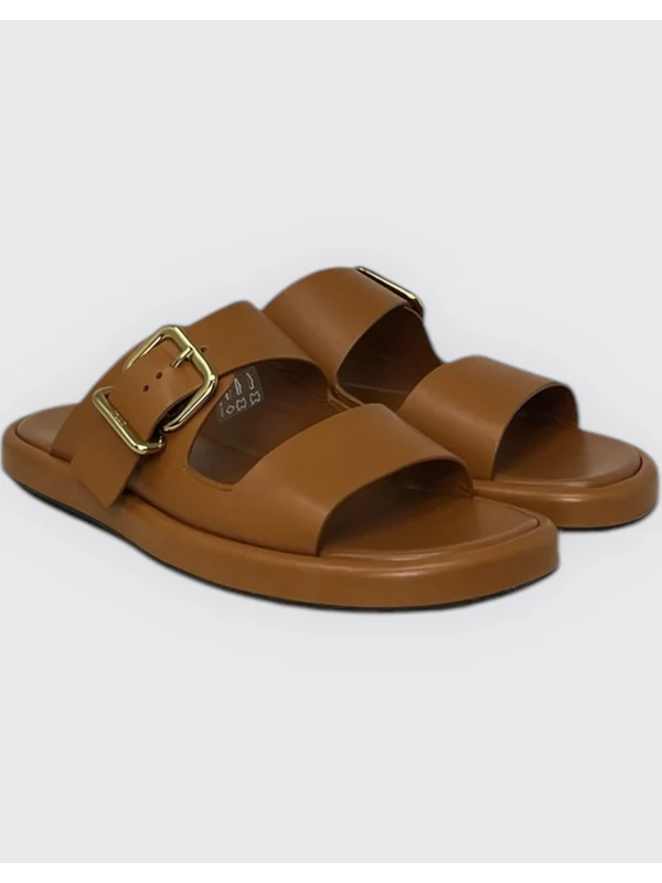Logo Buckle Double Strap Sandals - Image 3