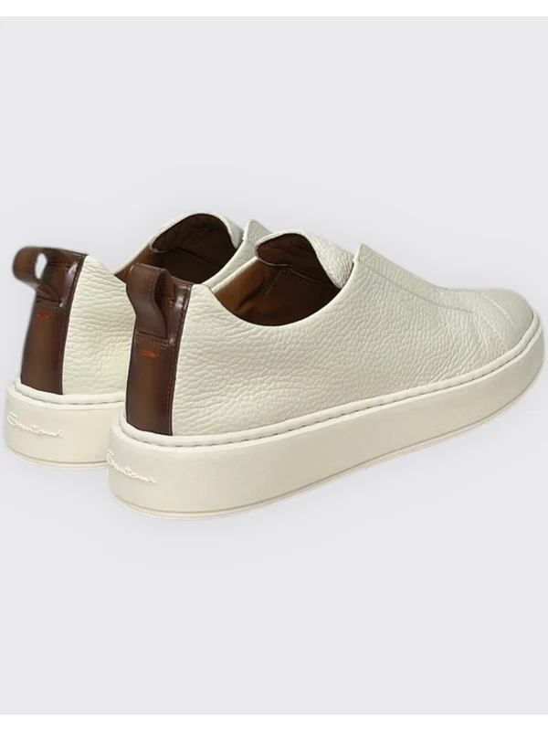 Slip-On Leather Low-Top Sneakers - Image 2