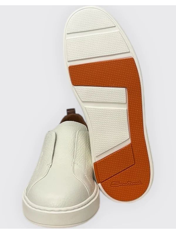 Slip-On Leather Low-Top Sneakers - Image 3