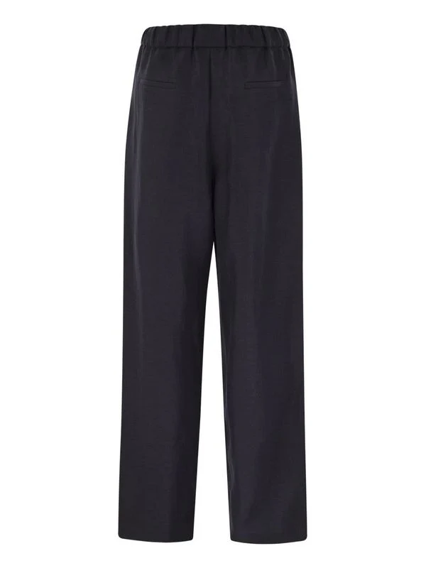 Straight Linen Blend Jogger Pants - Image 2