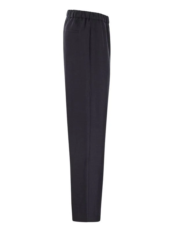 Straight Linen Blend Jogger Pants - Image 3