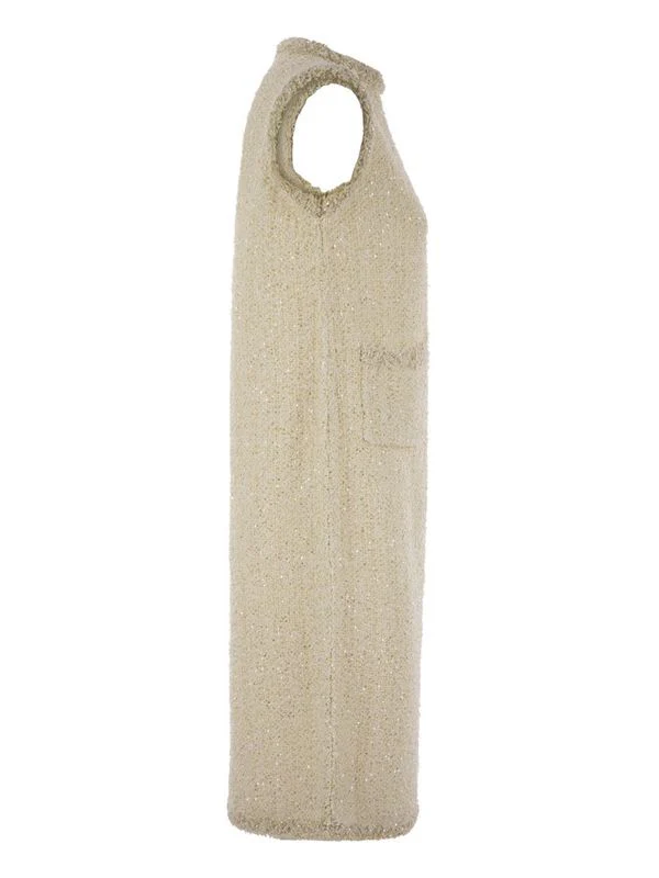 Tweed Effect Sleeveless Mini Dress - Image 3