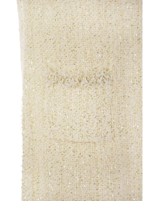 Tweed Effect Sleeveless Mini Dress - Image 4