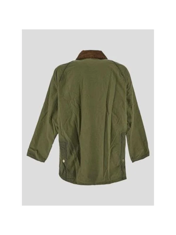 Corduroy Collar Patch Detail Jacket - Image 2