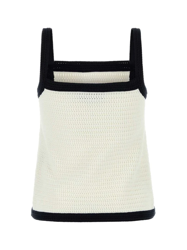Pocket Detail Crochet Sleeveless Top - Image 2