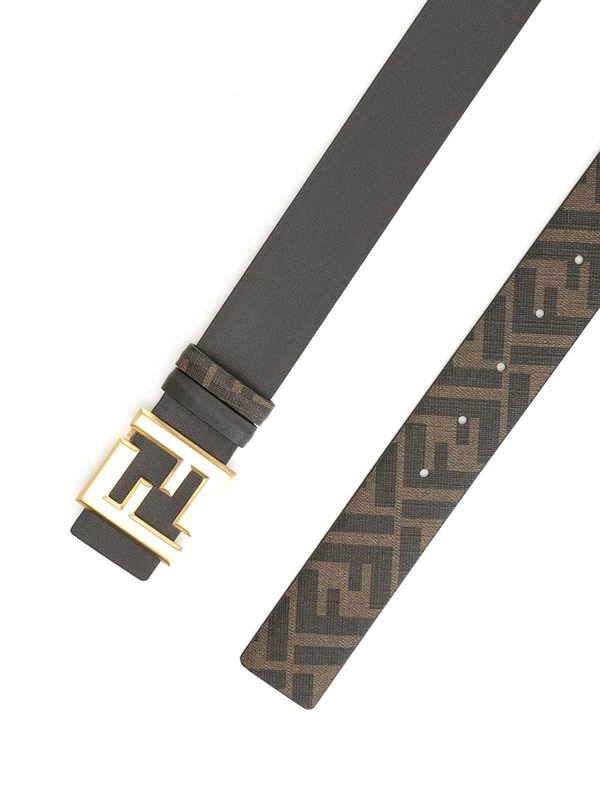 FF Buckle Reversible Leather Belt - Image 2
