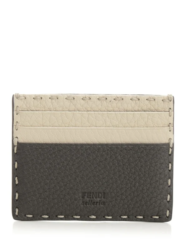 Diagonal Leather Card Holder - Image 3