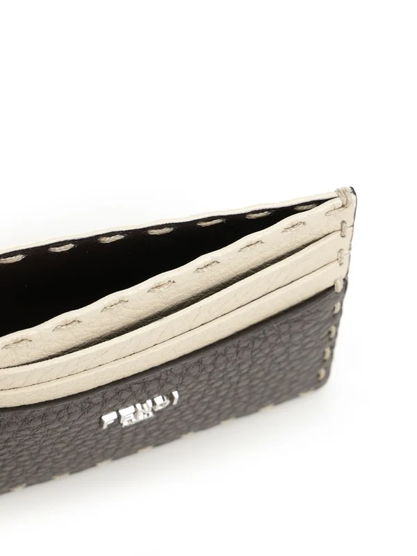 Diagonal Leather Card Holder - Image 4
