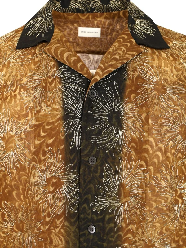 All-Over Embroidered Short Sleeve Shirt - Image 3