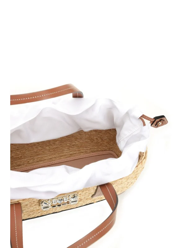 VIV SKATE Small Raffia Tote Bag - Image 4