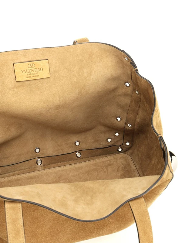 NELLCOTE Studded Suede Tote Bag - Image 4