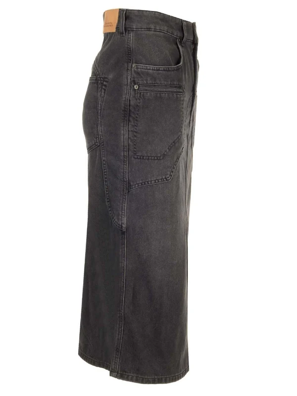 BRITT Denim Midi Skirt - Image 3