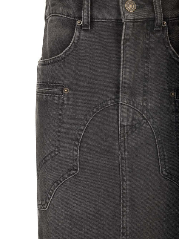 BRITT Denim Midi Skirt - Image 4
