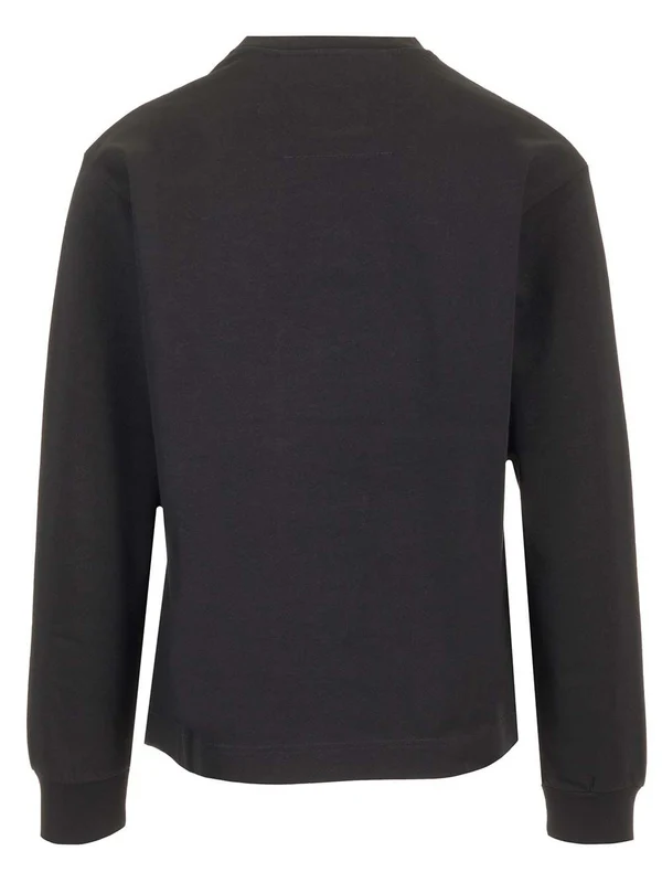 Embroidered Logo Cotton Long Sleeve Top - Image 2