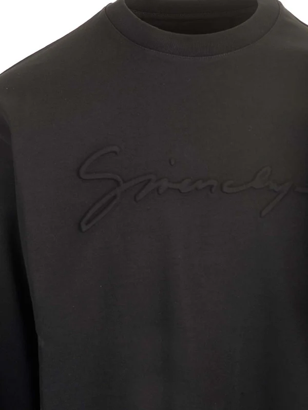 Embroidered Logo Cotton Long Sleeve Top - Image 4